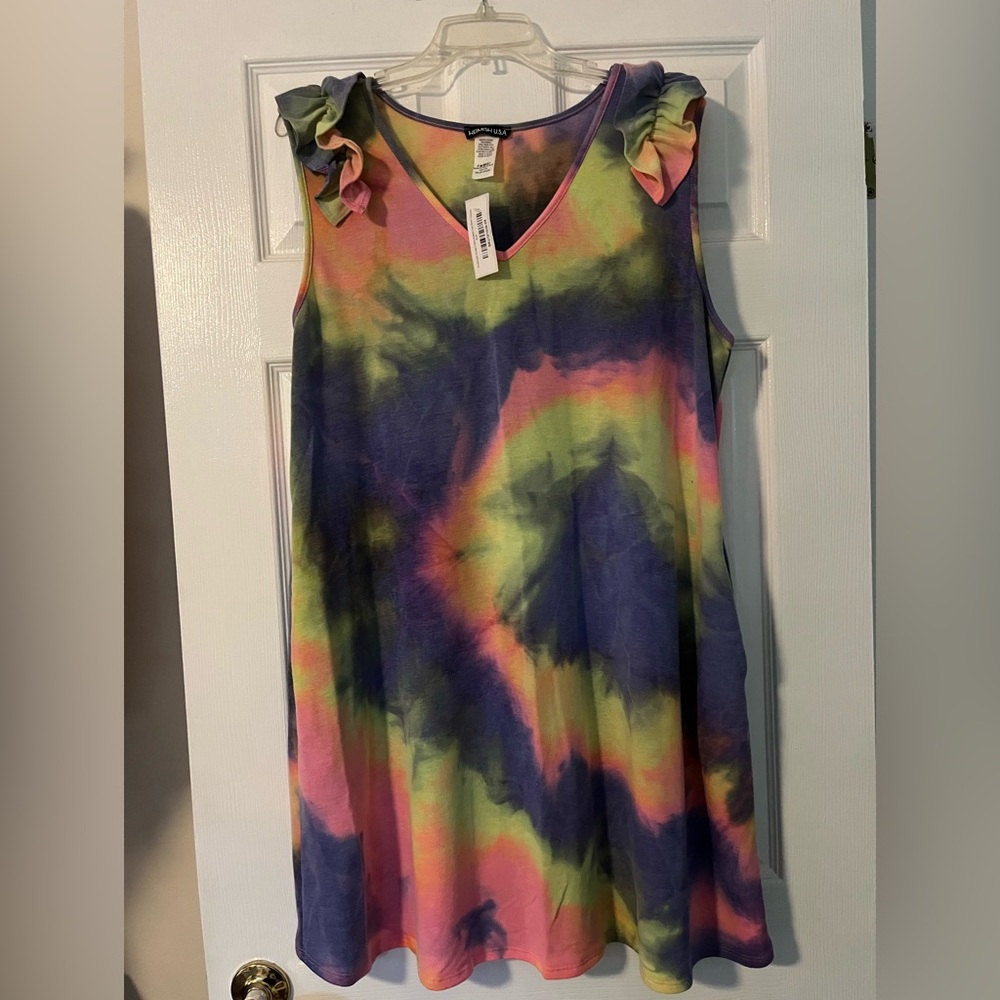 Heimish Tie Dye Dress size 2X, great for a cover up also
